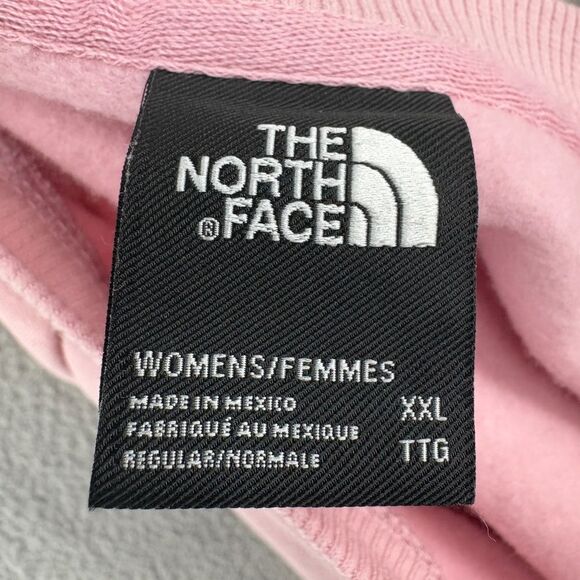 The North Face Women’s XXL Graphic Injection Crew Sweatshirt Pink Pullover - Picture 12 of 12